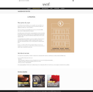 Site web Catalogue - A propos