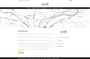 Site web Catalogue - Contact