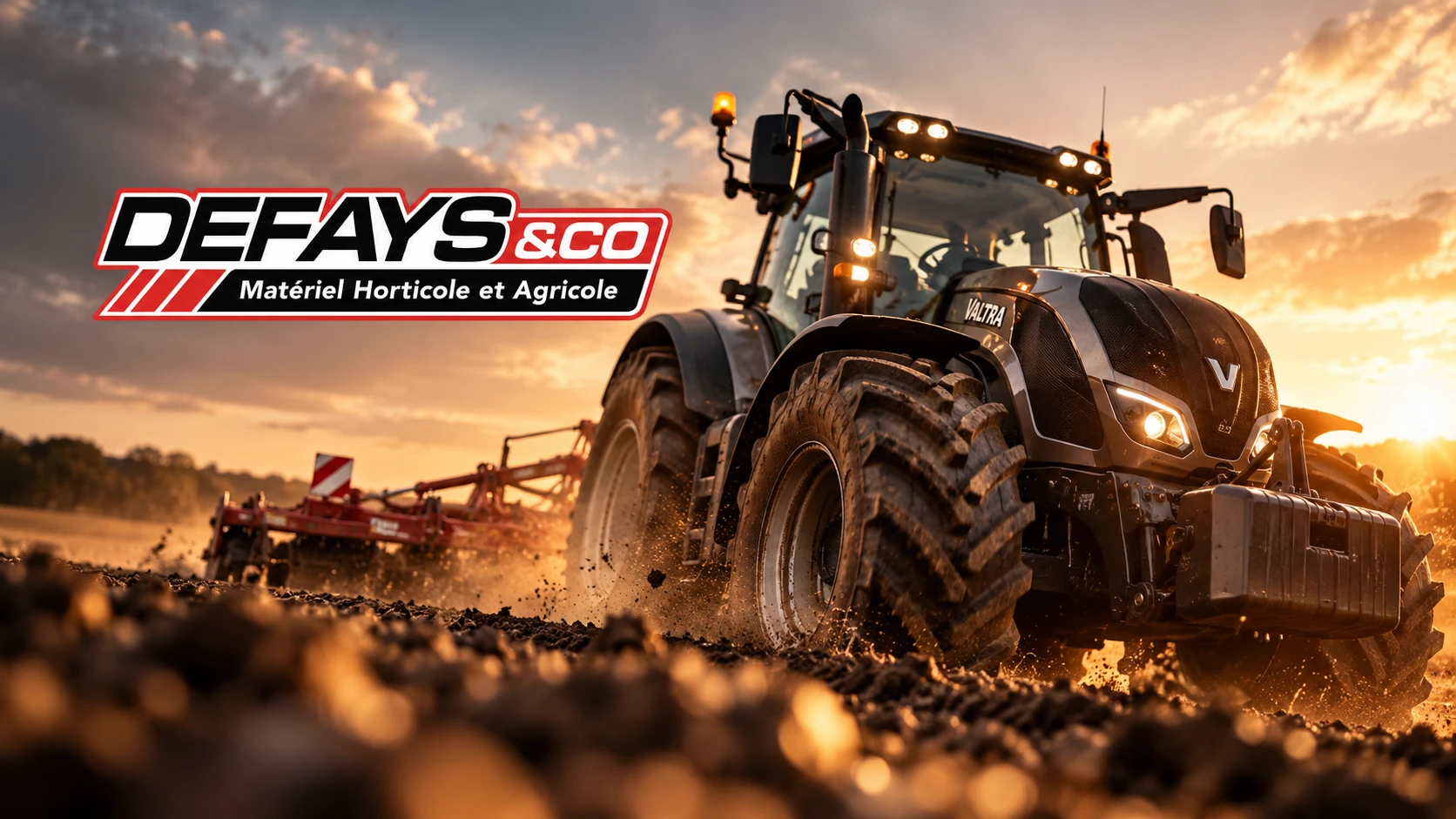 Site Defays & Co, matériel horticole et agricole, réalisé par Atome 9
