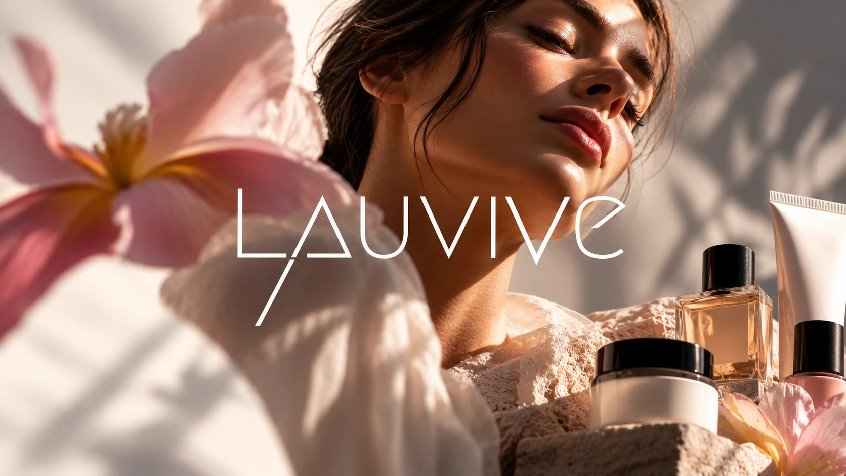 Site e-commerce Lauvive, cosmétiques haut de gamme, réalisé par Atome 9